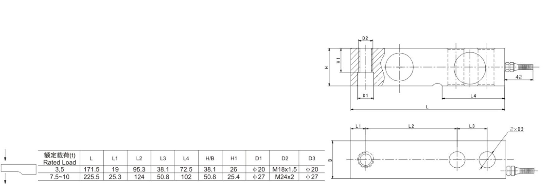 Lama Tipi Load Cell / Shear Beam Type Load Cell2