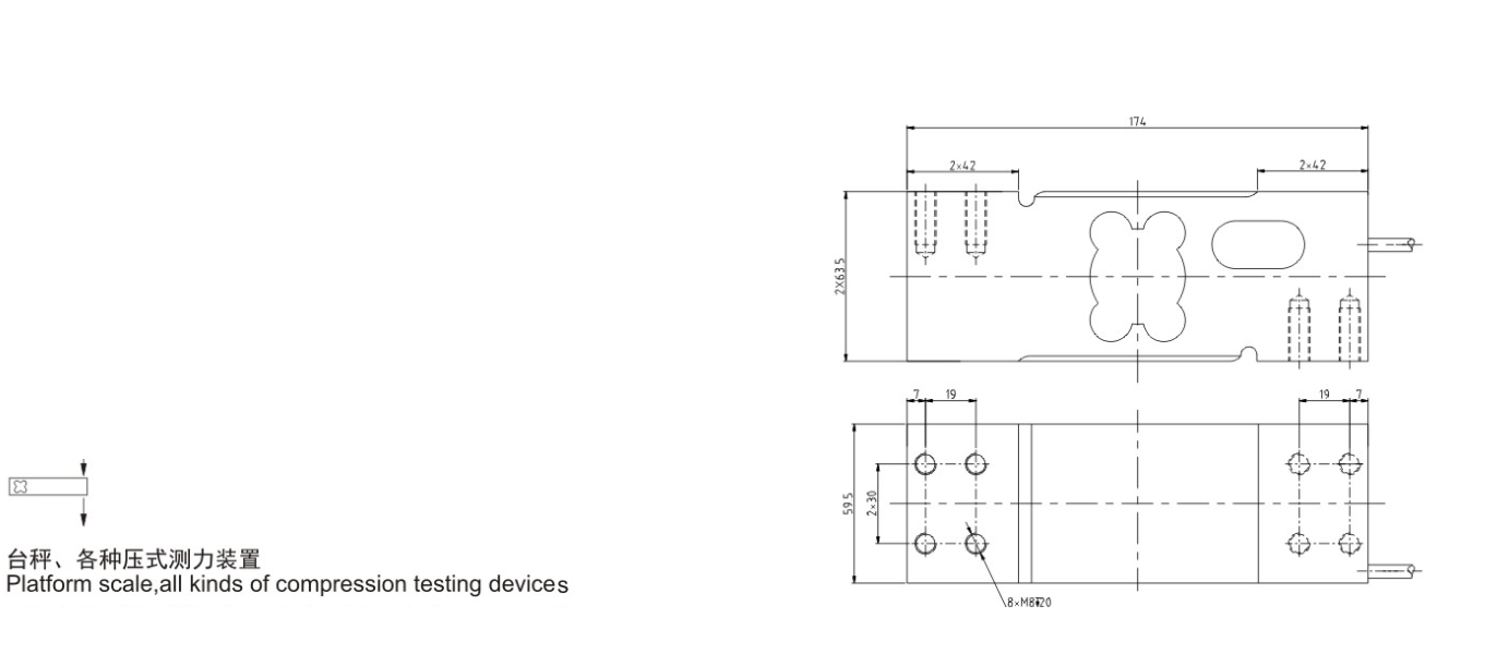 Alüminyum Tek Nokta Yük Hücresi / Aluminium Single-Type Load Cell