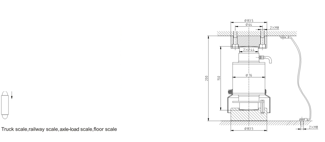 Kolon Tipi Load Cell / Column Type Load Cell